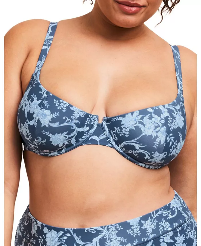 

Женский бикини-топ Tricia для полных размеров Adore Me, синий