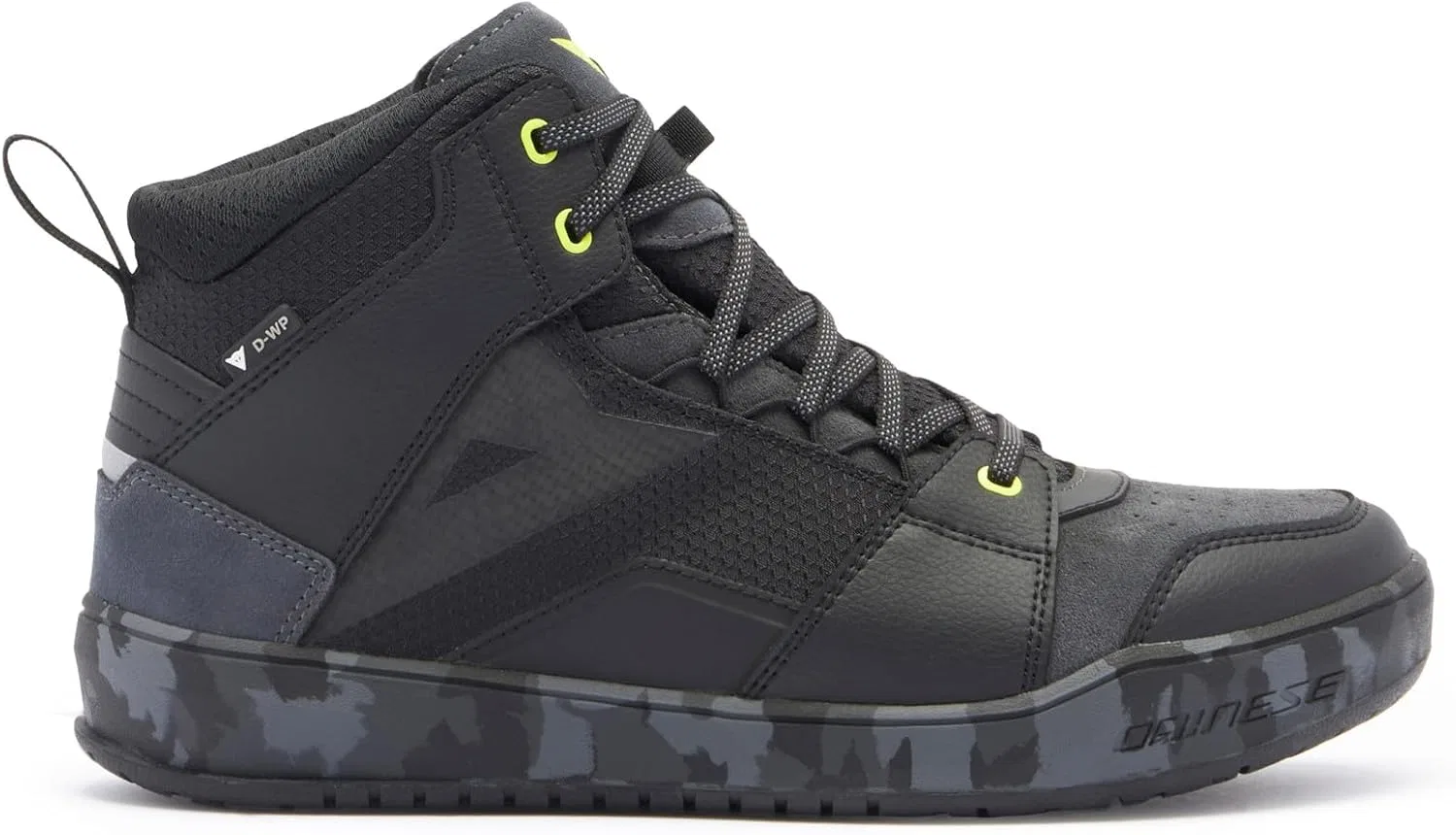 Мужские водонепроницаемые мотоциклетные кроссовки Dainese Suburb D-wp, Black Camo Yellow — фото 2