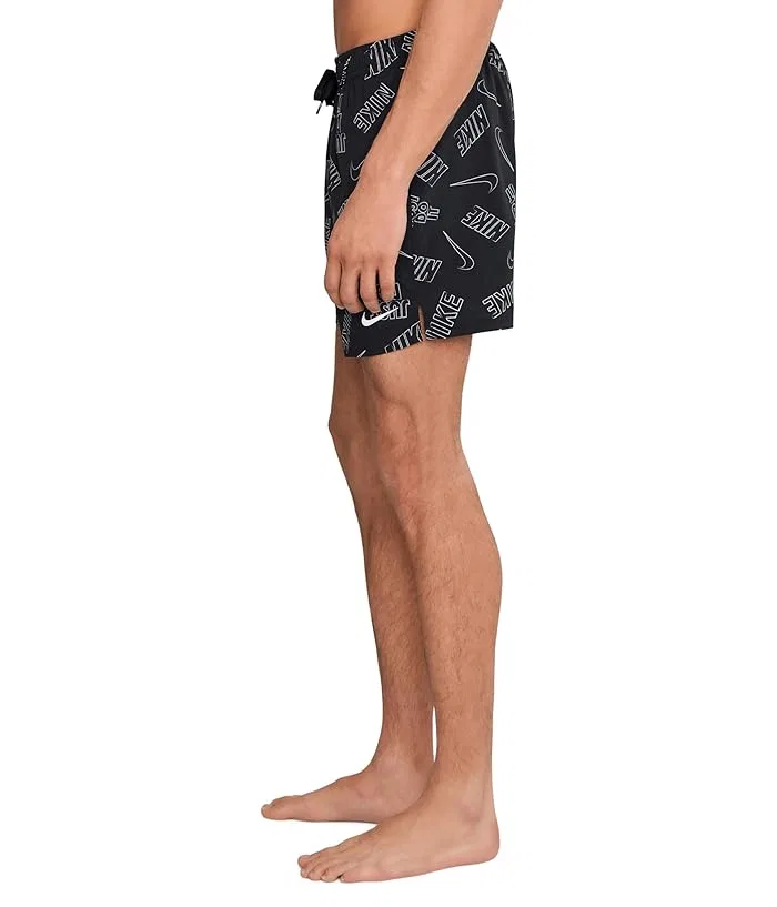 Плавки Nike Breaker Multi Print 5" Brief Lined Volley, Black — фото 3