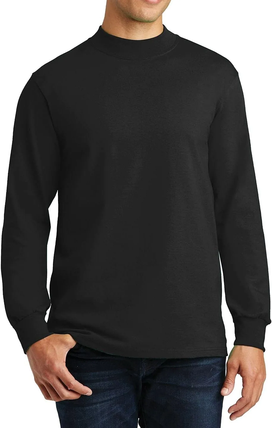 

JustBlanks мужской длинный свитер-пуловер — зимняя верхняя одежда, облегающий, воротник-стойка