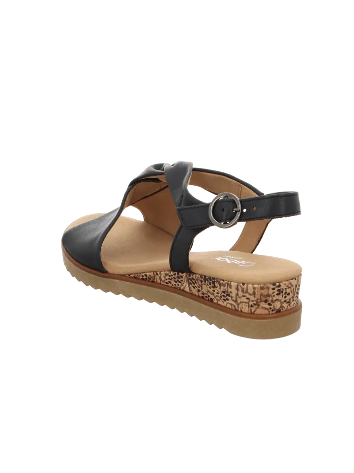Сандалии на плоской подошве Gabor Comfort Sandaletten Bequem Abs Bis 40 Genua, цвет oceankorkts/honi — фото 3