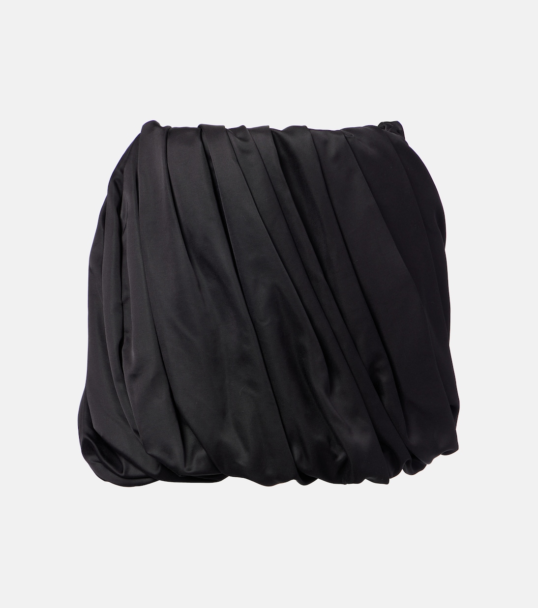 

Мини-юбка из плиссированного атласа JW Anderson, черный