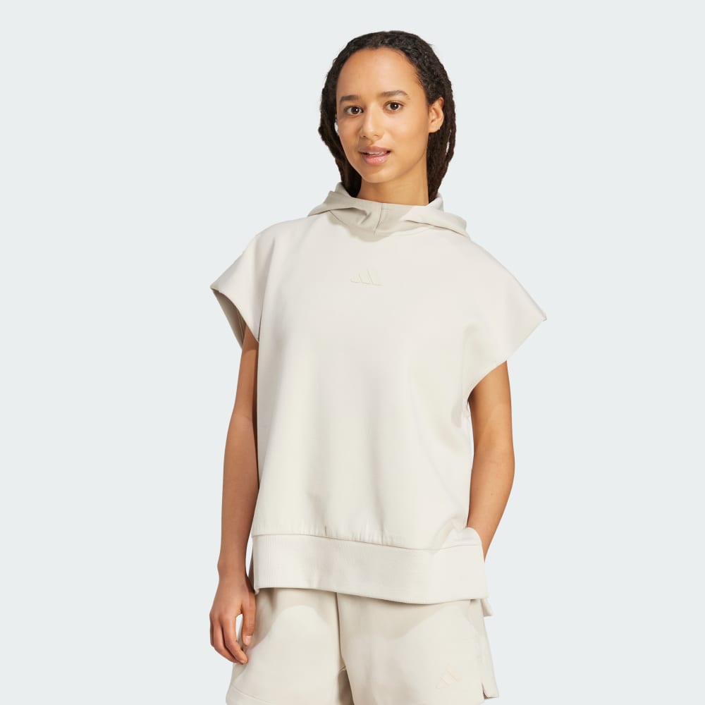 

Футболка Adidas Soft Lux Loose Sleeveless Hoodie, бежевый