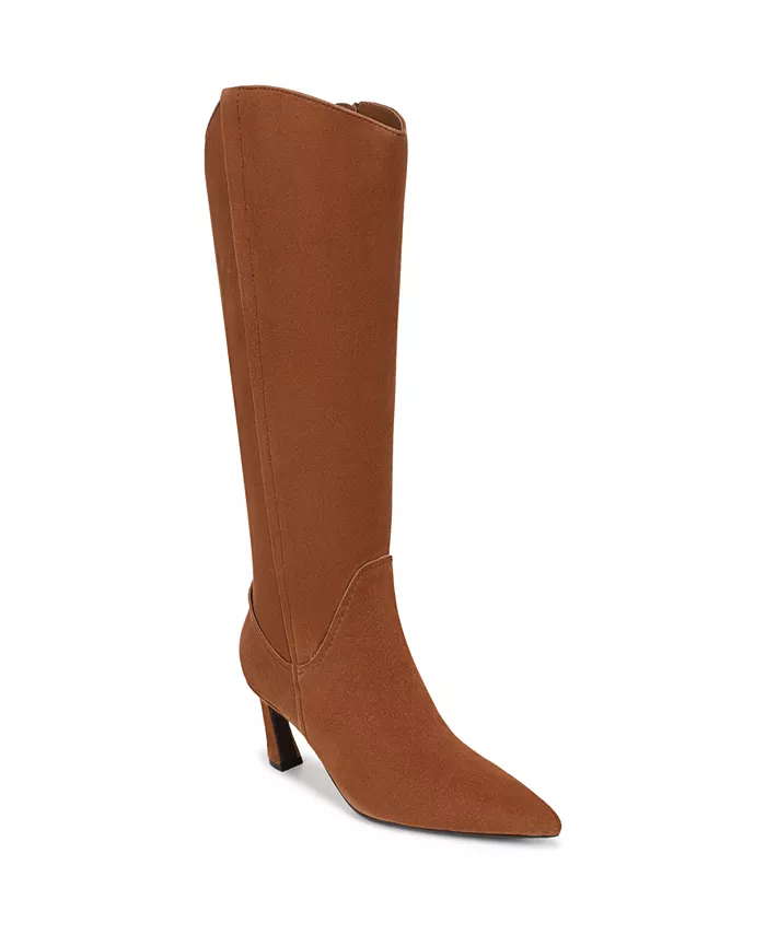 Женские сапоги Emily Zip Tall, Regular, узкая голенище, широкая голенище и очень широкая голенище Naturalizer, темно-коричневый