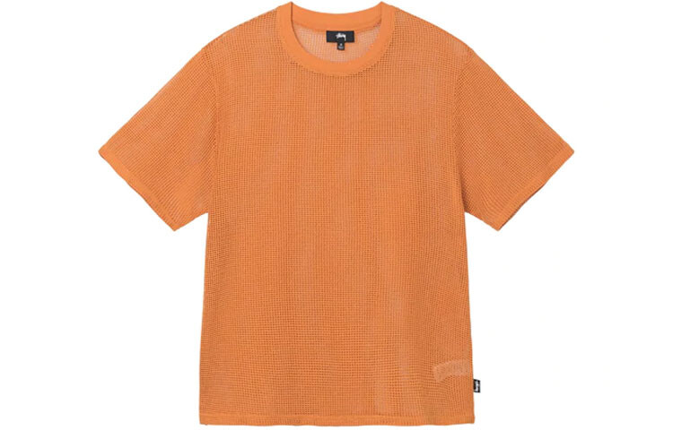 Футболка из перфорированного хлопка Stüssy Stussy, желтый — фото 3