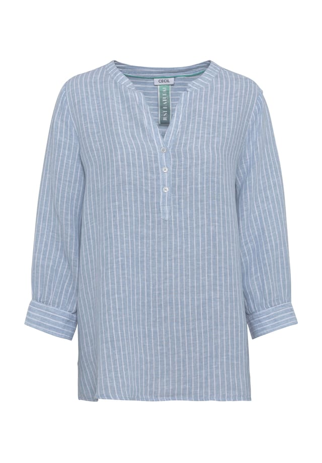 

Льняная блузка с рукавом 3/4 Cecil, цвет 26261 chambray fo