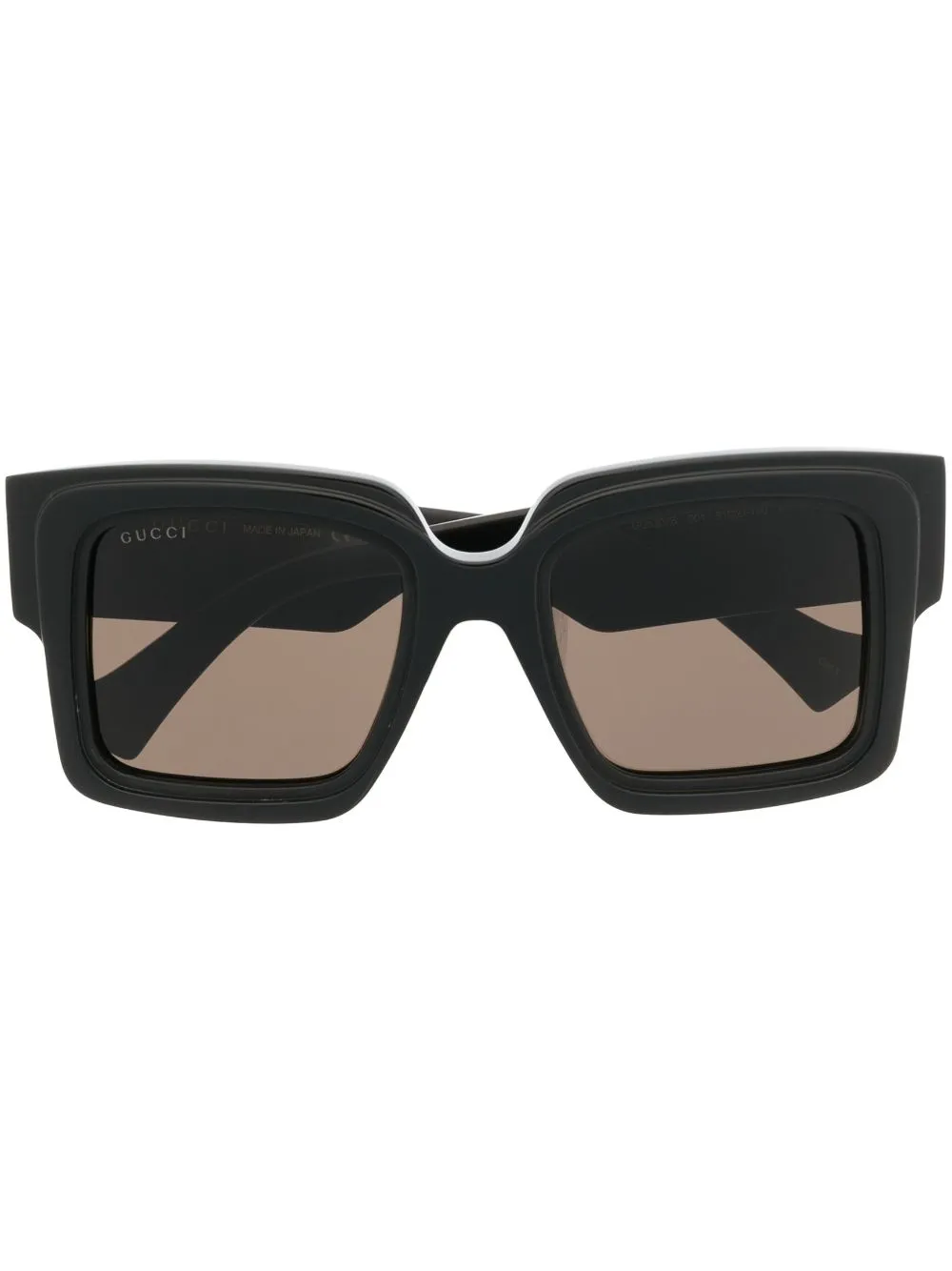 

Солнцезащитные очки в массивной оправе Gucci Eyewear, черный