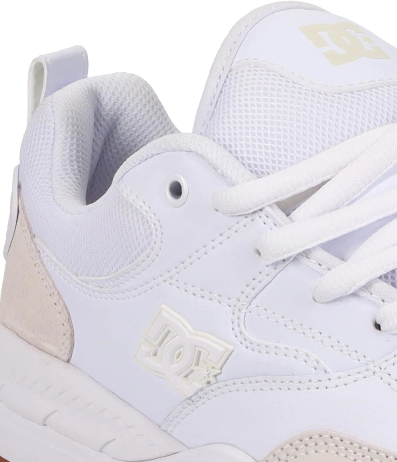 Кроссовки для скейтбординга DC Shoes Ascend, белый/белый/желтовато-серый — фото 2