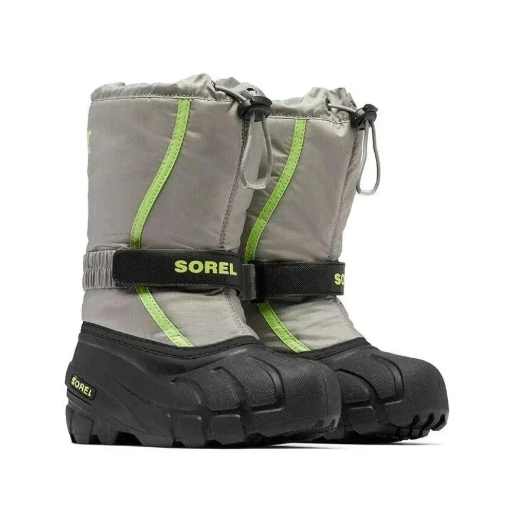Детские водонепроницаемые утепленные зимние ботинки Sorel Flurry-Gray ZAP954