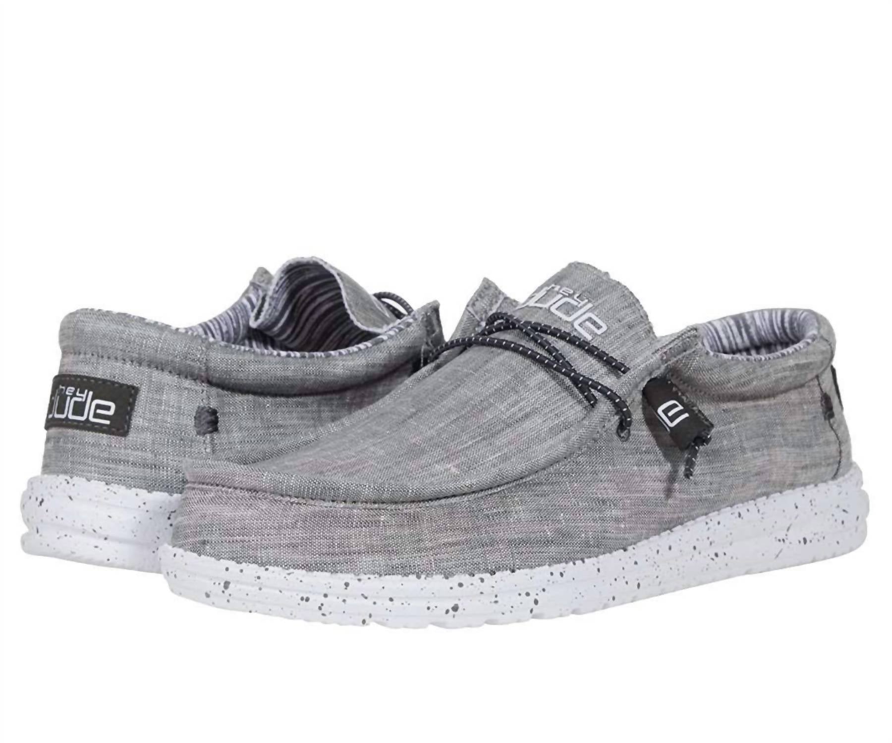 

Мужские туфли Wally в цвете шамбрей Castlerock Hey Dude, Chambray Castlerock