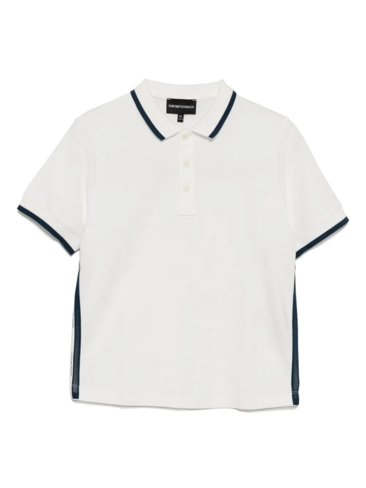 

Рубашка поло с короткими рукавами Emporio Armani Kids, белый