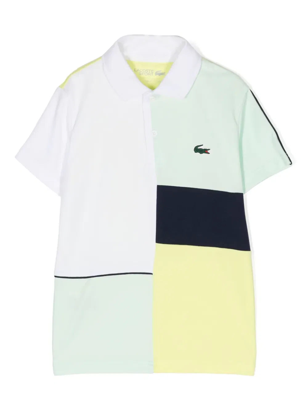 Теннисная рубашка-поло из ткани пике Lacoste Kids, мультиколор