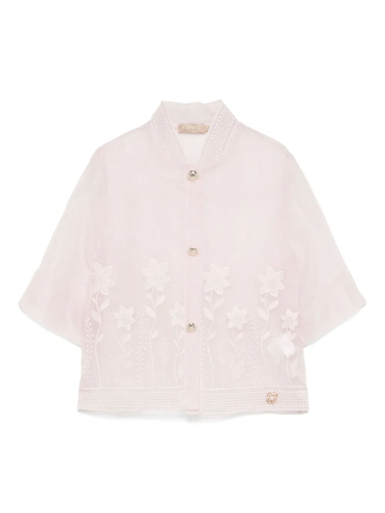 

Вышитый жакет из органзы ELIE SAAB JUNIOR, розовый