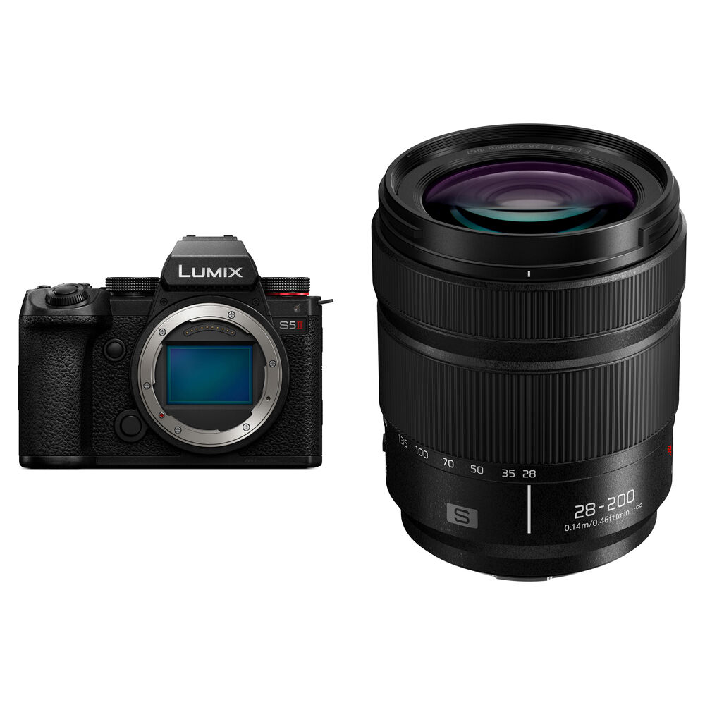 

Беззеркальная камера Panasonic Lumix S5 II Mirrorless Camera with 28-200mm f/4-7.1