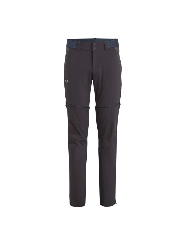 

Брюки для тренировок и бега Salewa Pedroc Durastretch Zip Off Softshellhose, черный