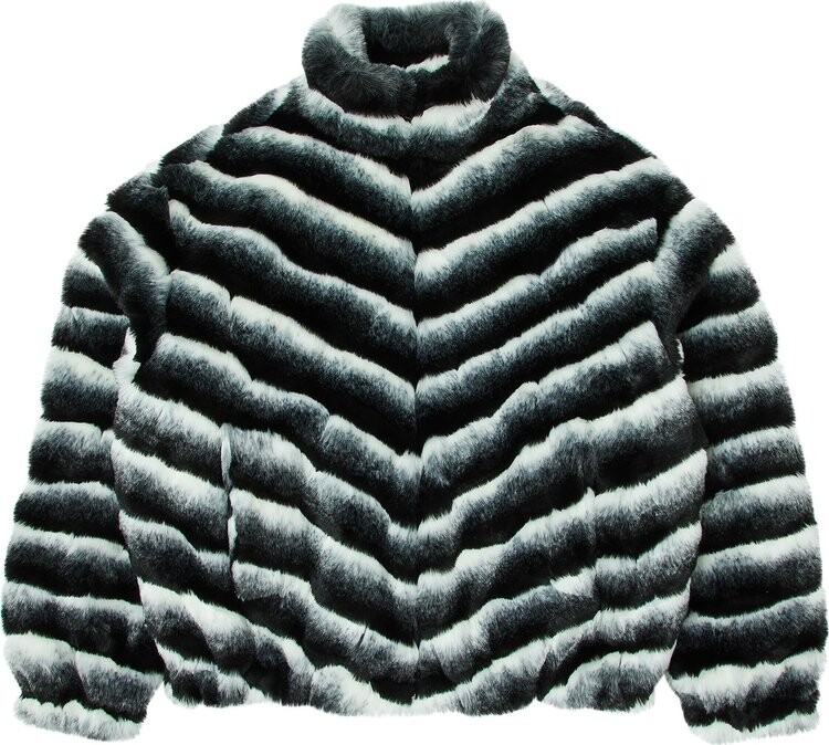 

Куртка Supreme Faux Fur 'Black', черный