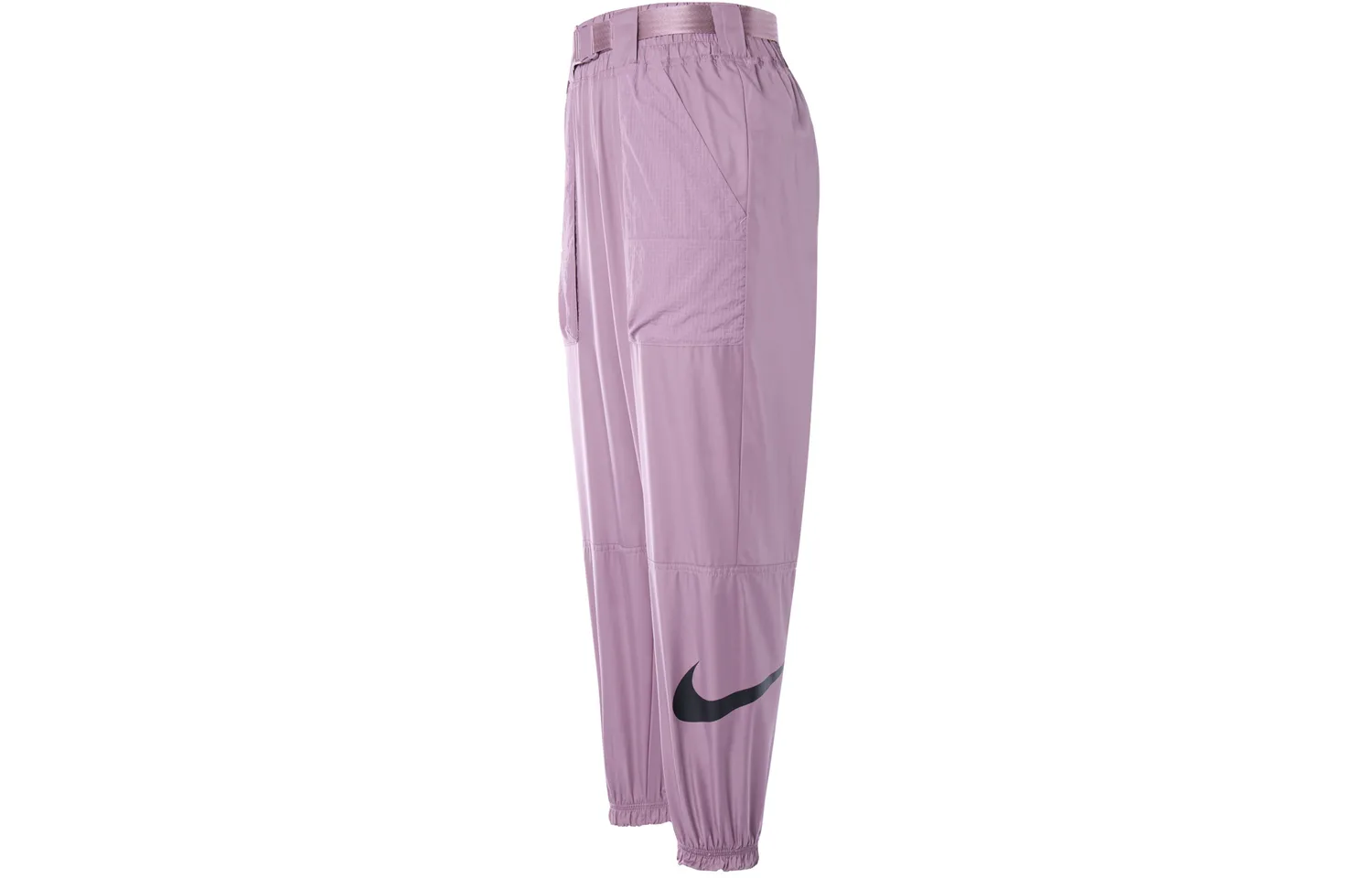 Nike Спортивные брюки женские серо-фиолетовые умеренные