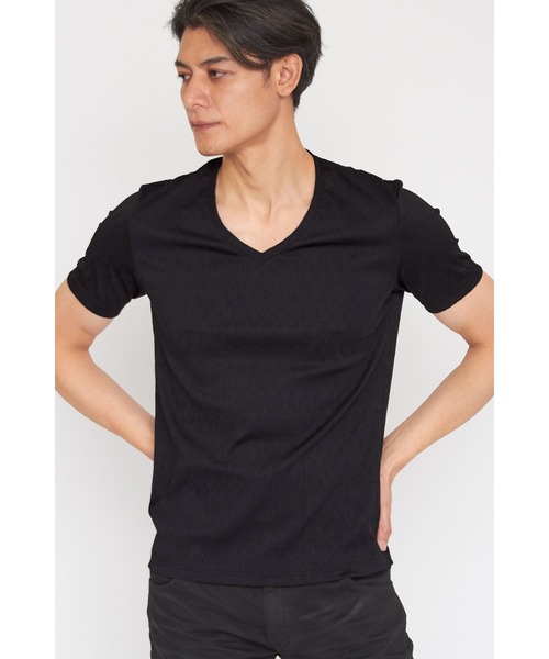 

Футболка с коротким рукавом, волнистая ткань TORNADO MART, черный