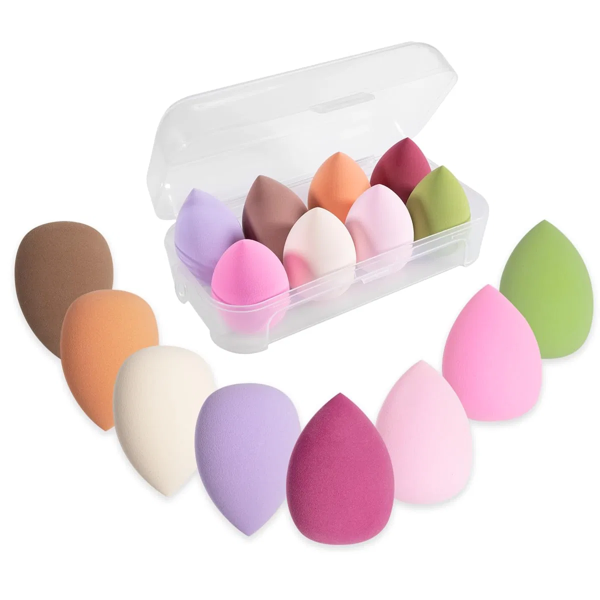 Набор из 8 спонжей для макияжа Beauty Mixer Carehabi, Multicoloured