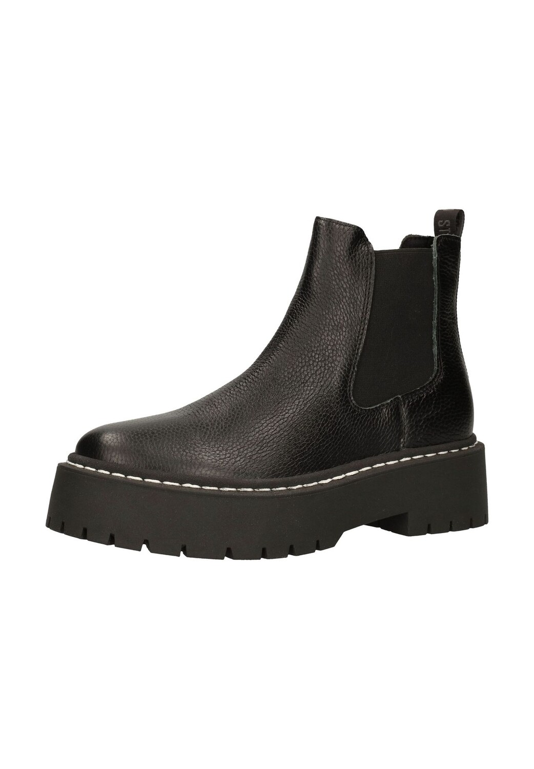 

Кожаные/текстильные ботильоны STEVE MADDEN, черный