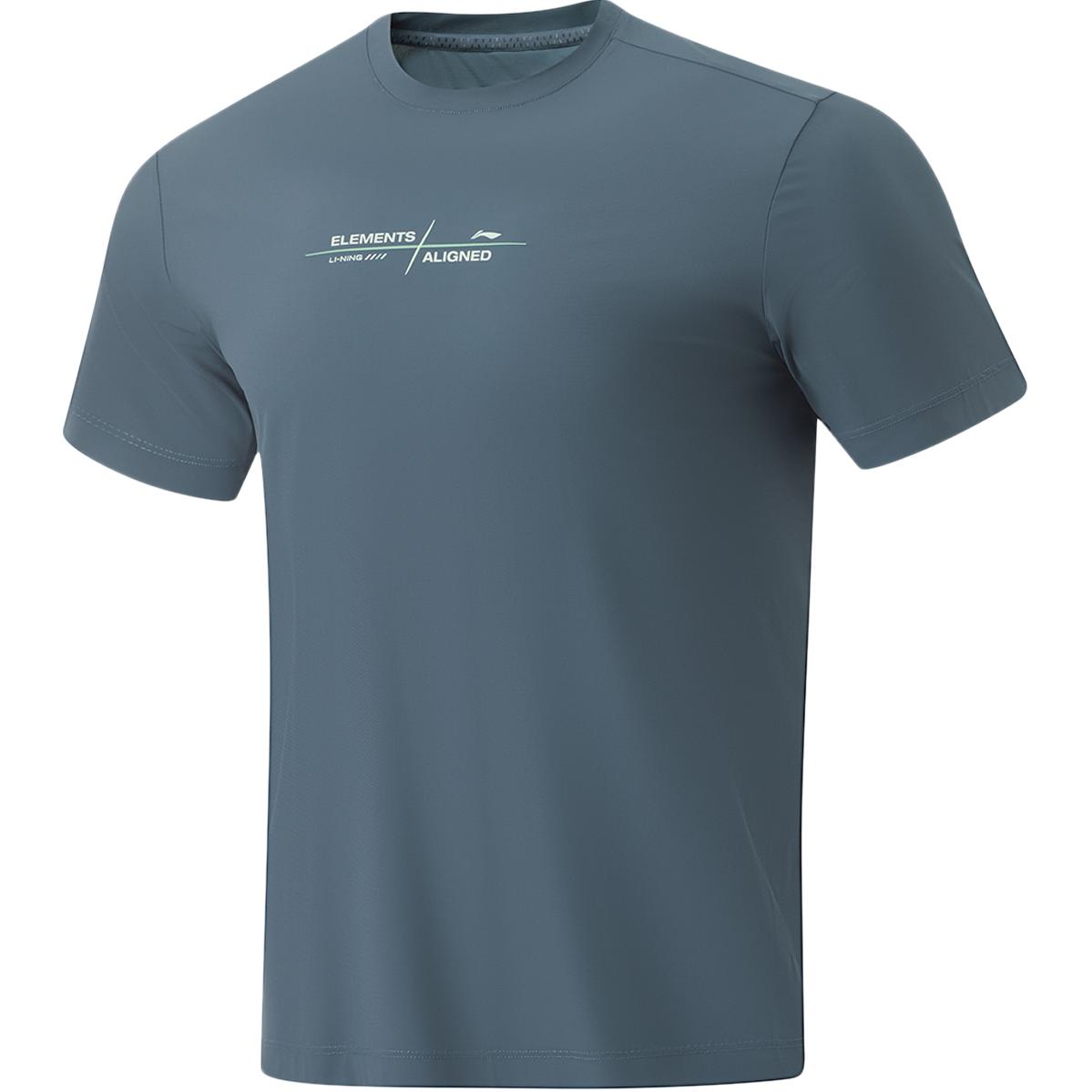 

LINING Футболка Fitness Series мужская Snail темно-голубая