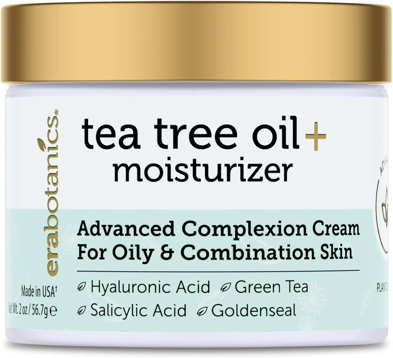 Крем для лица Era Organics — Дневной Tea Tree Oil от , , для жирной и проблемной кожи, 60 мл