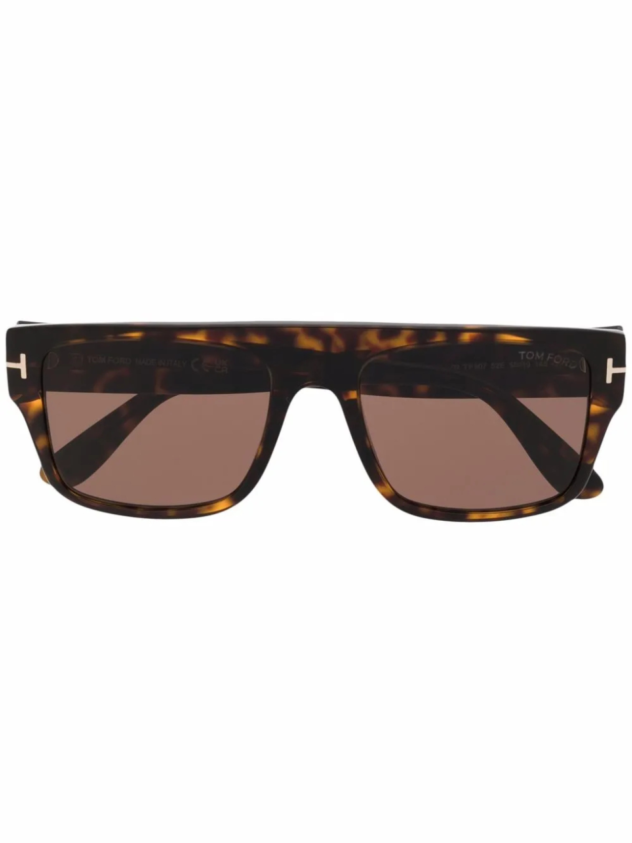 

TOM FORD Eyewear солнцезащитные очки черепаховой расцветки, коричневый