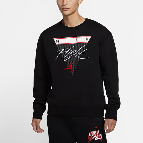 Толстовка Air Jordan Flight MENS Print Crew-neck Sports Black, черный — фото 4