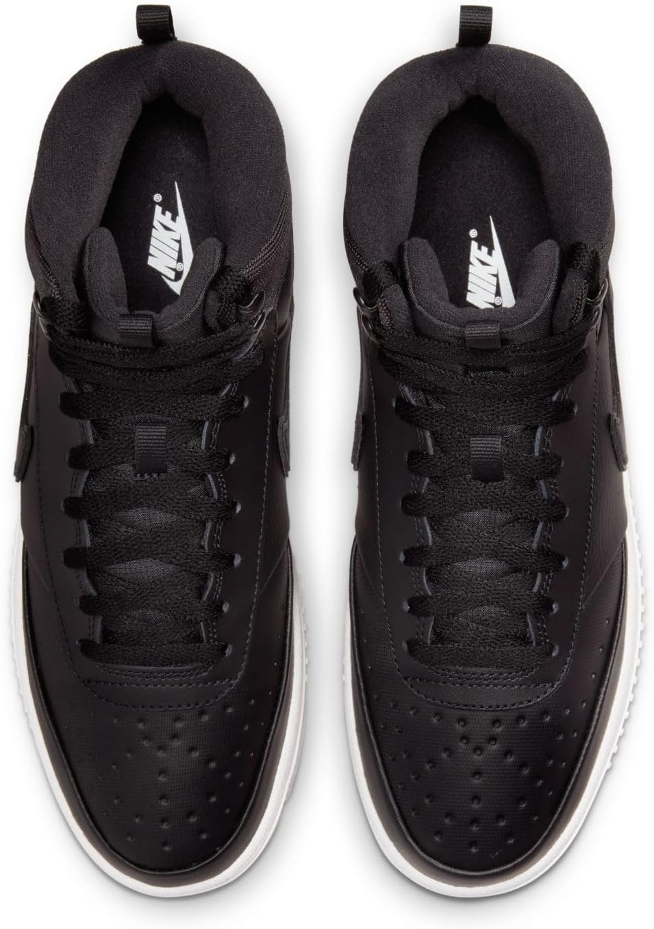Кроссовки Nike Men's Court Vision Mid, Black/Black/Phantom — фото 4