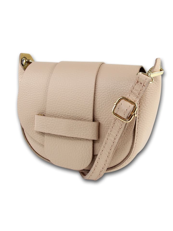 

Кожаная сумка через плечо, сумка Toscanto розовая, примерно 19 см Toscanto