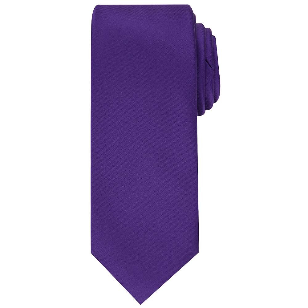 

Мужской тонкий галстук из однотонного атласа на заказ Bespoke, цвет Purple Sateen