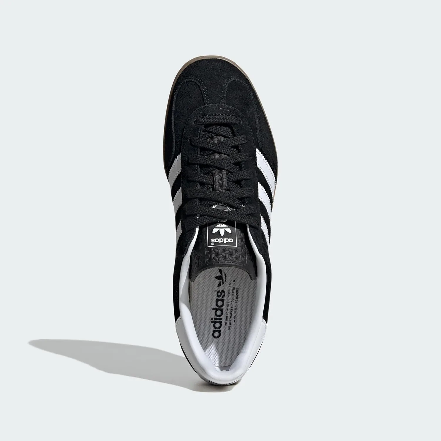 Кроссовки Adidas Gazelle Indoor JI2060, черно-белые Adidas Originals — фото 3