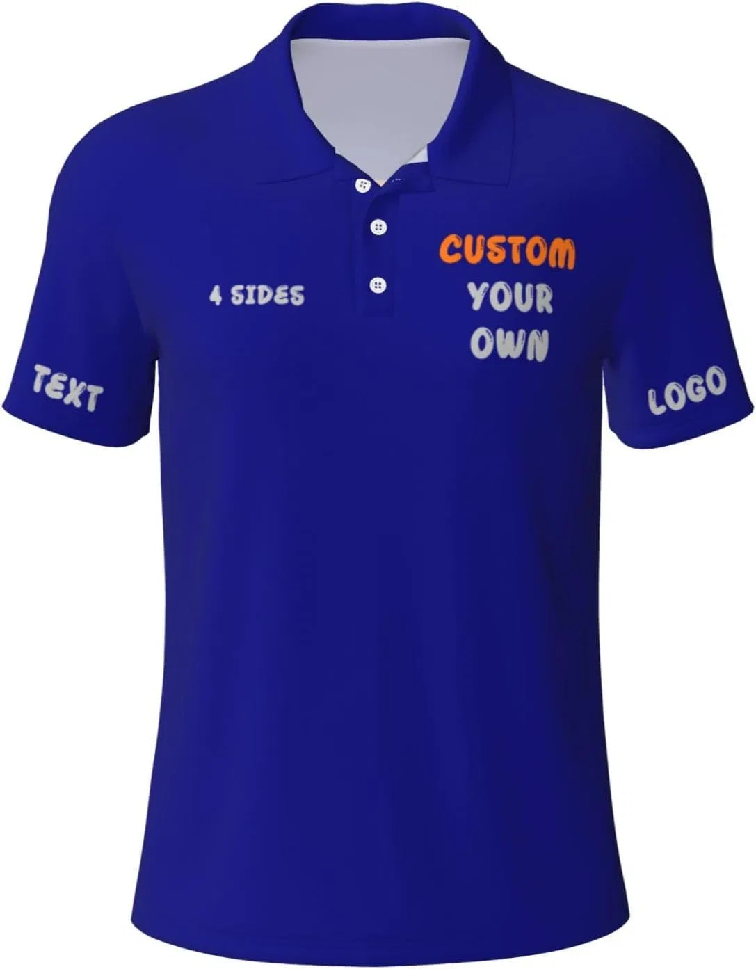 Мужское поло, 100% полиэстер, Navy Blue