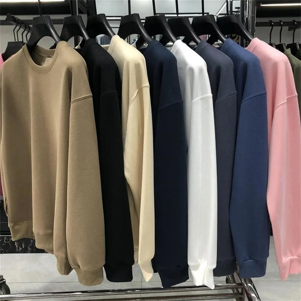 Повседневный свитшот для мужчин, черный, белый, O-Neck — фото 2