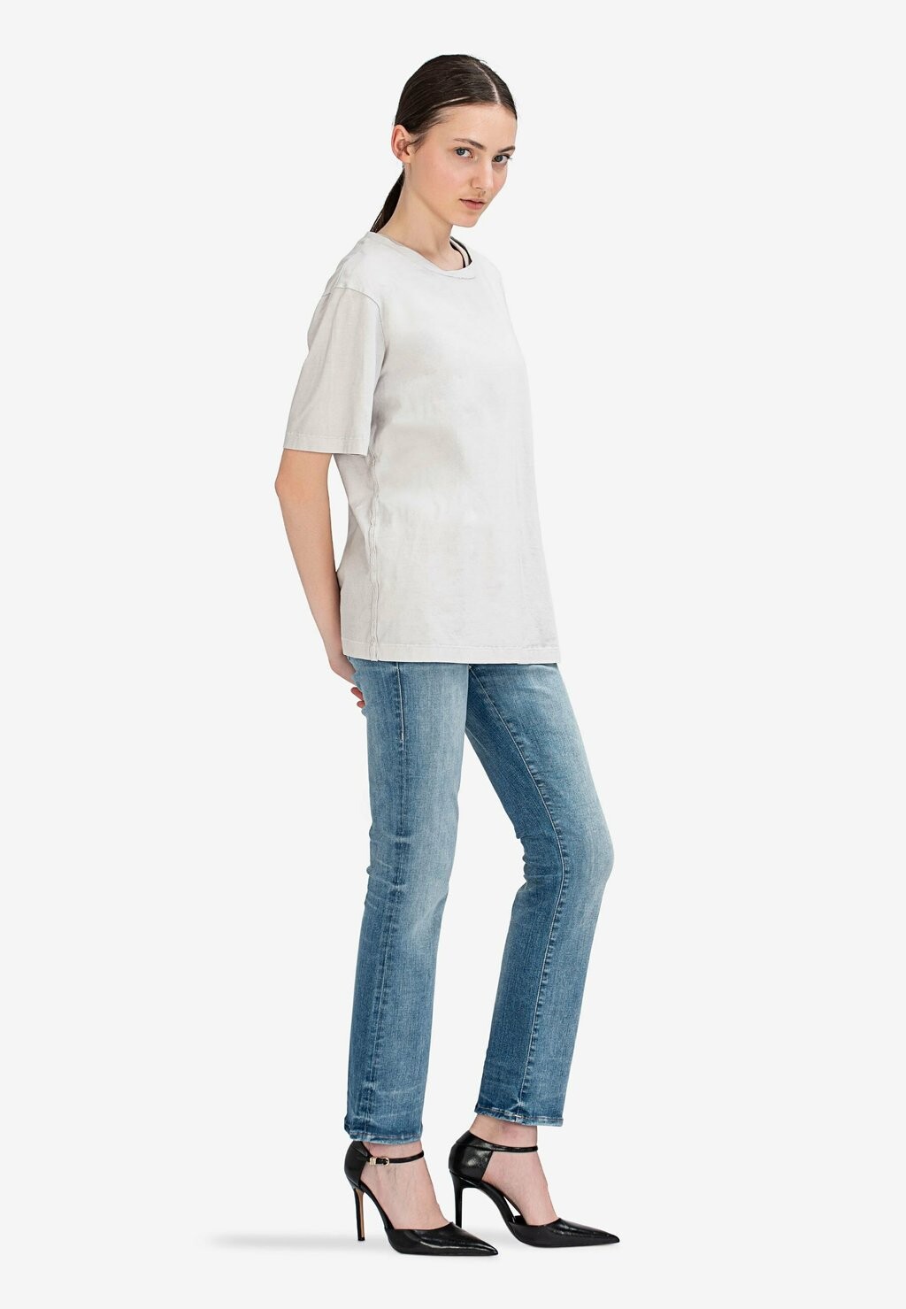 

Базовая футболка True Religion, светло-серый