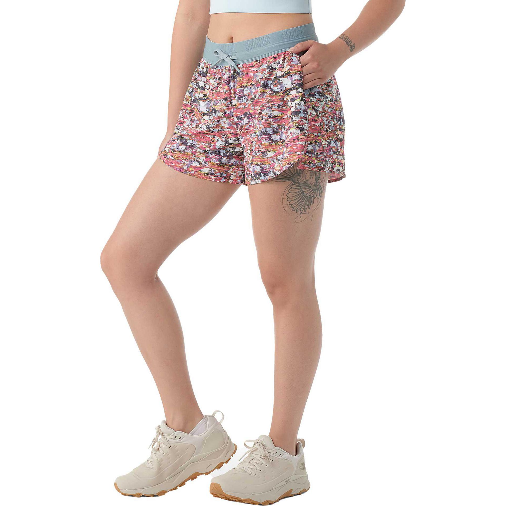 

Женские спортивные шорты на подкладке, 10 см. Smartwool, Guava Pink Mica Stone