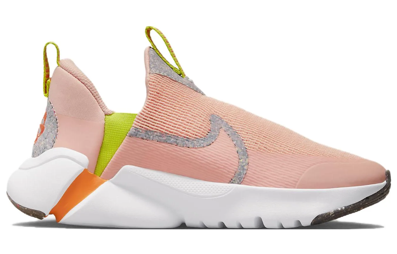 Nike Flex Plus Slip Resistant Abrasion Resistant низкие детские кроссовки для бега Arctic Orange — фото 3