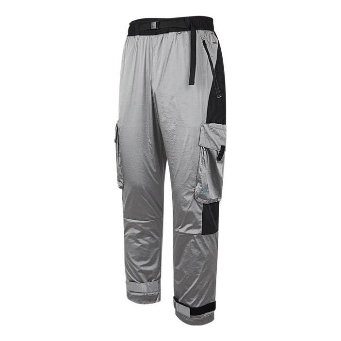 

Повседневные брюки adidas color block woven lace-up pants 'Grey' IC9251