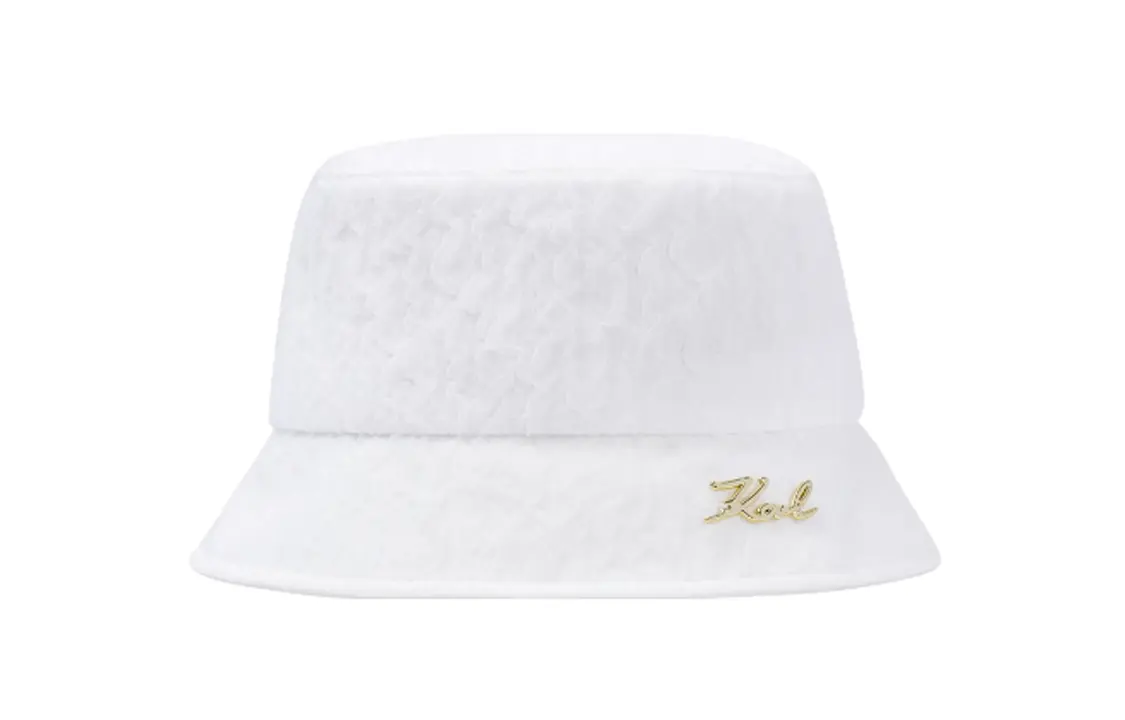 

KARL LAGERFELD / Karl Lagerfeld Jeans Хлопковая бакет-шляпа унисекс белая, White