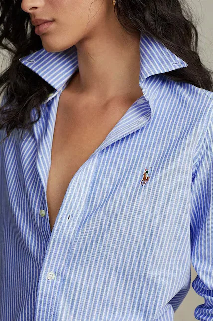 Рубашка в клетку из коллекции Polo Ralph Lauren, синий — фото 3
