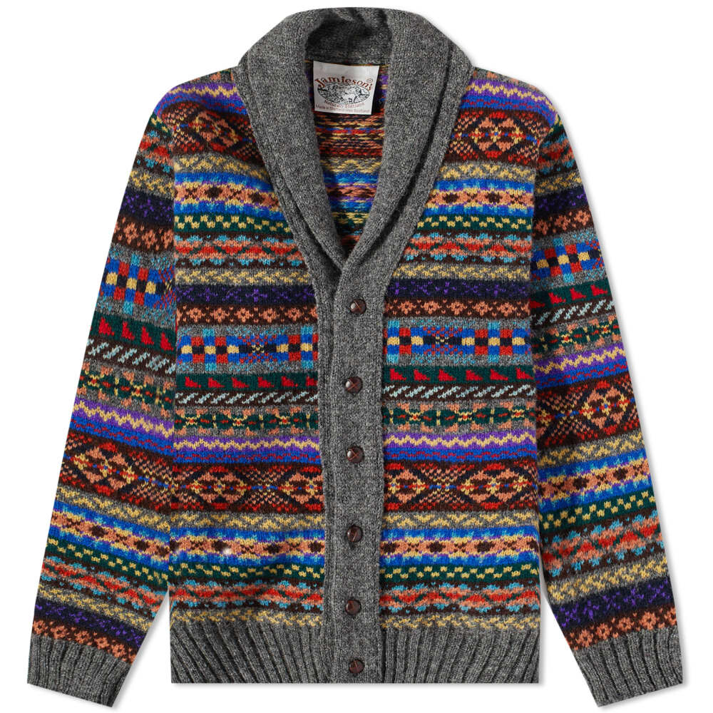 

Кардиган с шалевым воротником Jamiesons of Shetland Fair Isle