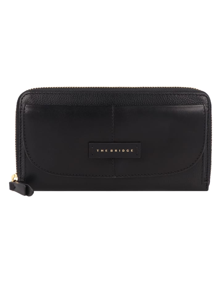

Кошелек The Bridge Elisabetta Geldbörse RFID Schutz Leder 19 cm, неро