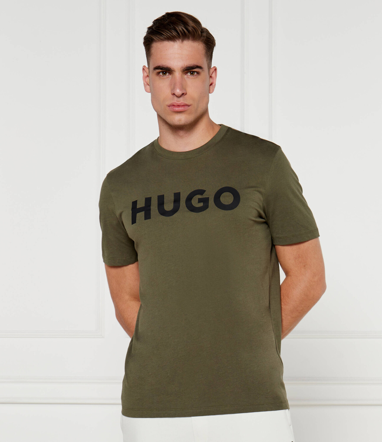 

Футболка HUGO Dulivio Regular Fit, оливково-зеленый