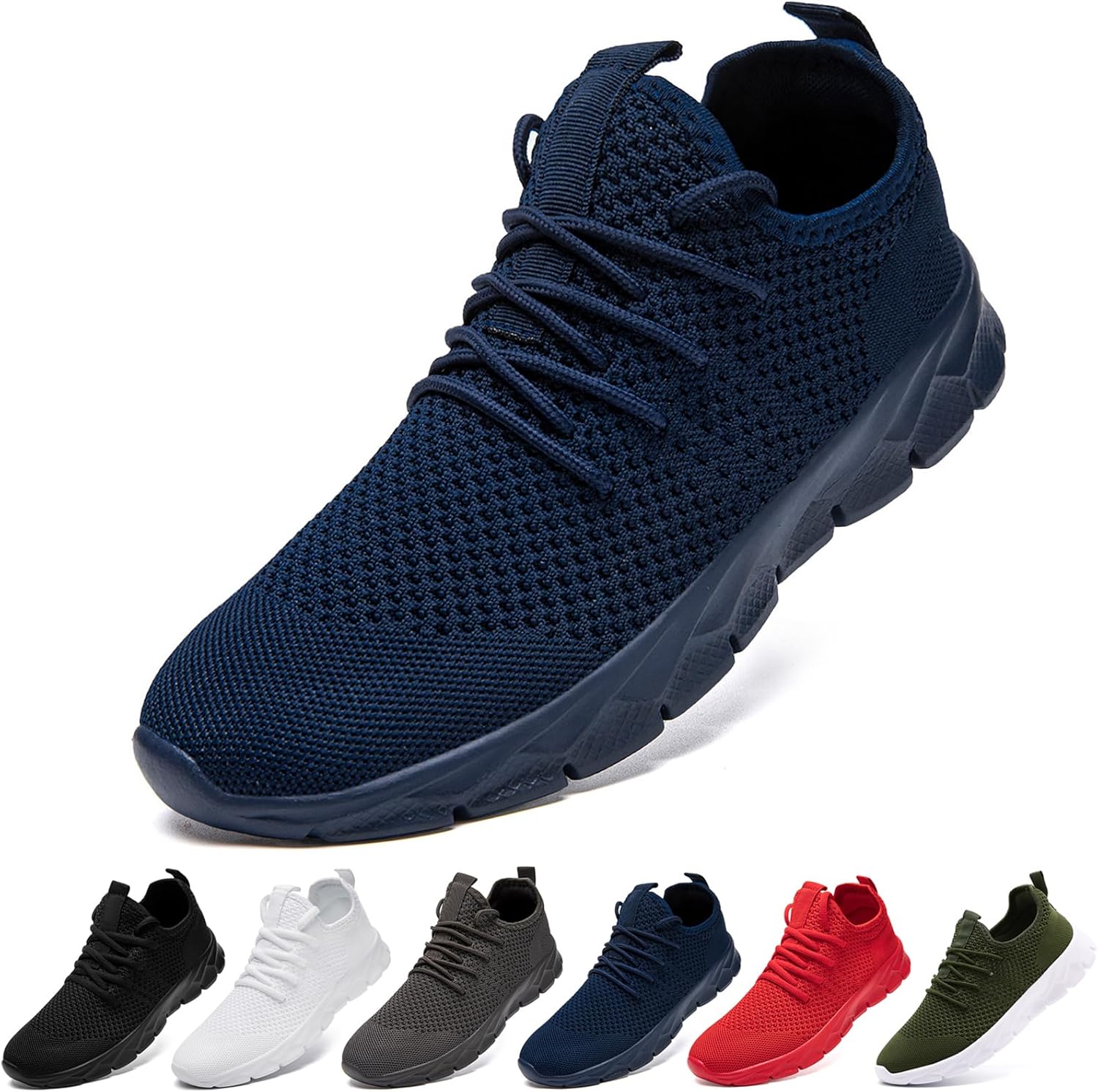 

Женские и мужские беговые кроссовки, теннисные, без шнурков, для прогулок, универсальные, легкие, удобные, для тренировок Vlhgcg, синий