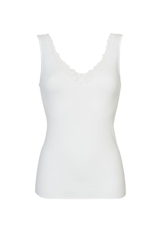 

Майка с V-образным вырезом женственный смысл Calida, белый