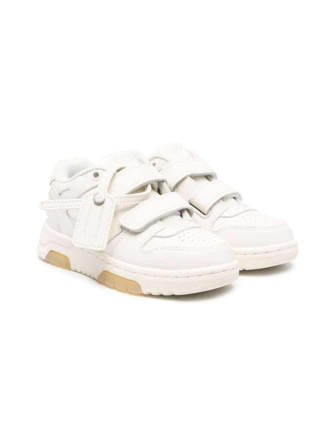 

Off-White Kids кроссовки Out Of Office на липучках, белый