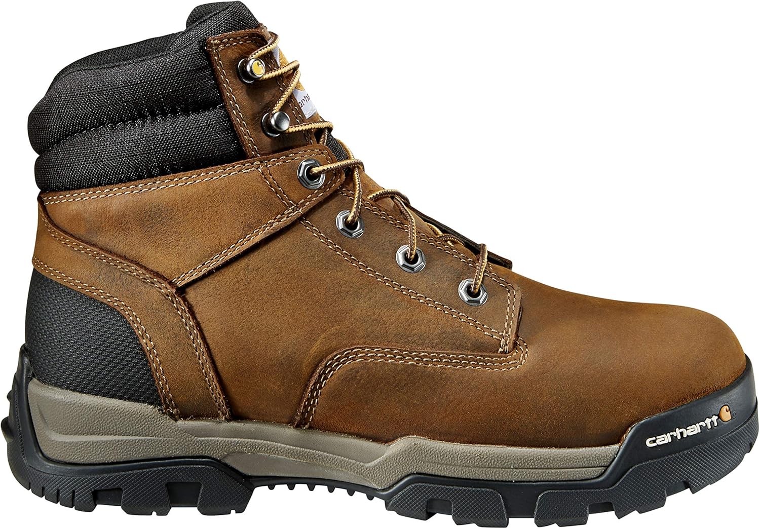 Рабочие ботинки Carhartt Ground Force 6" Waterproof Composite Toe для мужчин, Bison Brown Oil Tan — фото 4