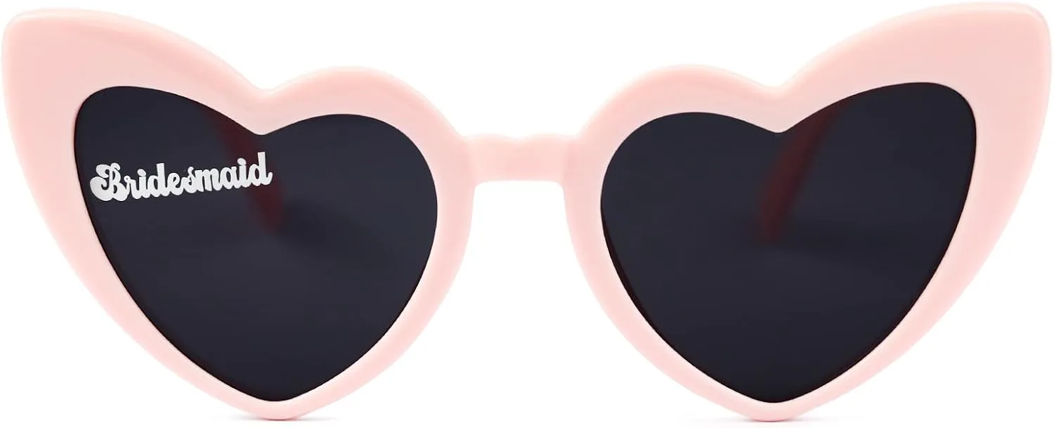 

Солнцезащитные очки YOGFIT в форме сердца для женщин, модные, классические, с любовным рисунком, для защиты глаз, винтажные, милые, в форме сердца, Bridesmaid-pink