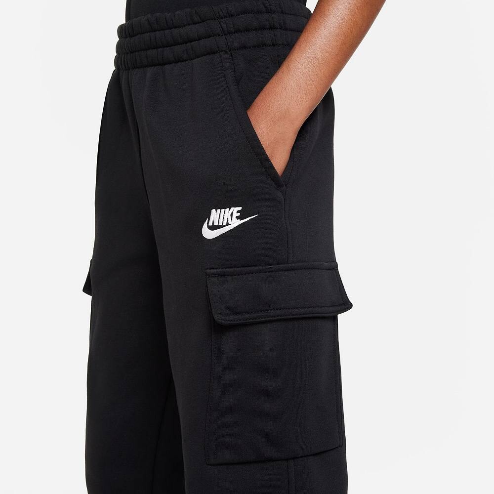 Флисовые брюки-карго Nike Sportswear Club для мальчиков 8–20 лет, черный — фото 4