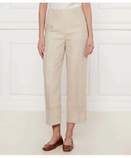 

Льняные брюки вукари Flare fit Marc Cain, бежевый